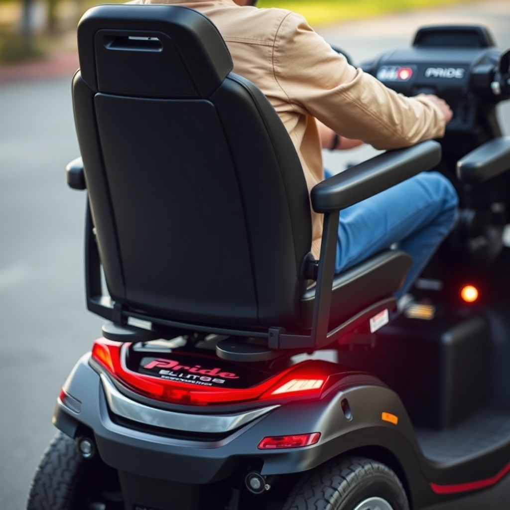 Der Pride Go-Go Elite Traveller Plus auf einer leichten Steigung