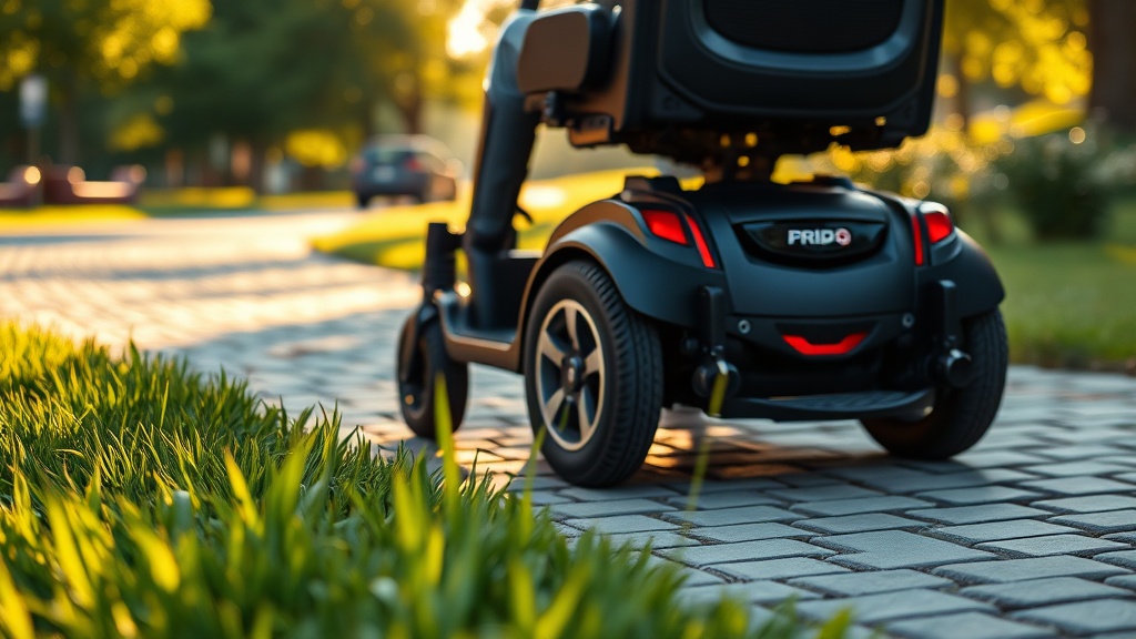Pride Go-Go Elite Traveller Plus Geländegängigkeit: Test auf Rasen und Kopfsteinpflaster